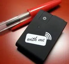 WITH ME: Cell Idea's tiny device adds NFC to any Bluetooth-enabled handset 