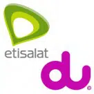Etisalat and Du logos