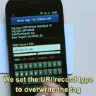 Nexus S writing an NFC tag