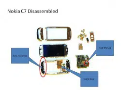 Nokia C7 disassembled
