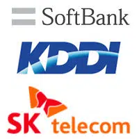 Softbank, KDDI and SK Telecom