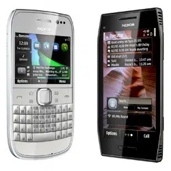 Nokia's E6 and X7 Symbian-based smartphones