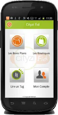 The Cityzi Fid loyalty wallet in action