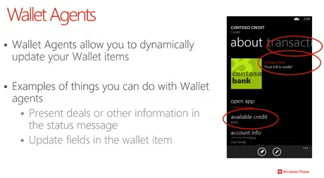 Microsoft Wallet: Wallet Agents