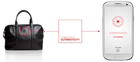Scan the logo on the bag to verify its authenticity