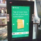 An NFC-enabled ad for Microsoft Office 365