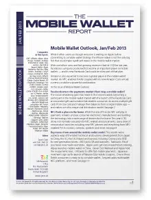 Mobile Wallet Outlook, Jan/Feb 2013