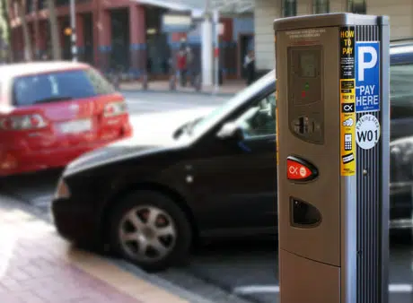 A Snapper-enabled pay and display parking station