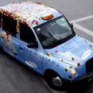 One of Samsung's Robbie Williams taxis