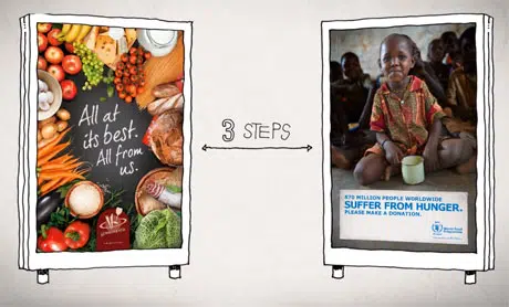 WFP's NFC poster campaign