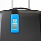 BA's NFC luggage tag shows a programmable barcode and destination information