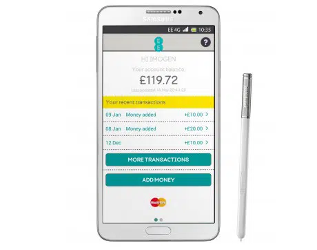 The Samsung Galaxy Note II can now run Cash On Tap