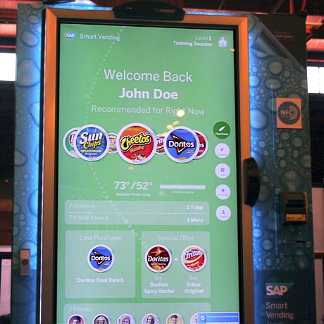 SAP shows off a smart vending machine with NFC