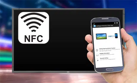 NEC's P-Series displays can be set up from an NFC phone