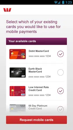 Westpac mobile banking app