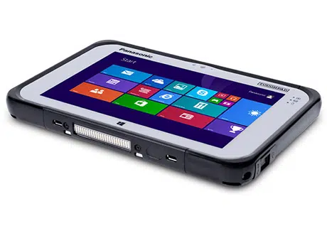 Panasonic's Toughpad FZ-M1 is an IP65-rated 7-inch Windows 8 tablet with NFC