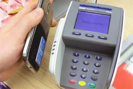Elisa's NFC payment sticker can be bought at convenience stores