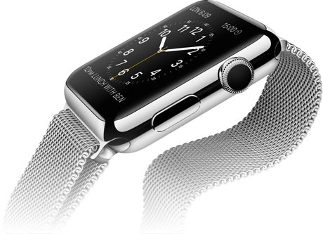 Apple Watch with Milanese strap