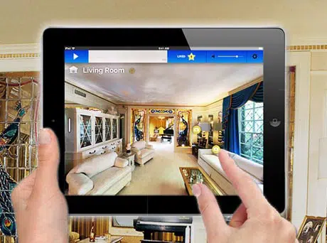 Elvis fans can see "room-specific content" as they tour the King's mansion with a borrowed iPad