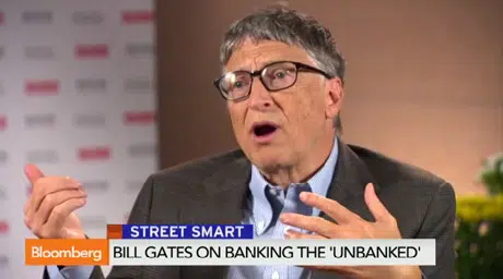 Bill Gates was interviewed by Bloomberg TV