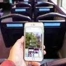First Group's Loka app in use on a bus