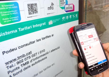 8,000 NFC tags across Barcelona provide visitors with relevant information