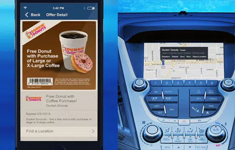 GM Onstar will deliver coupons to drivers