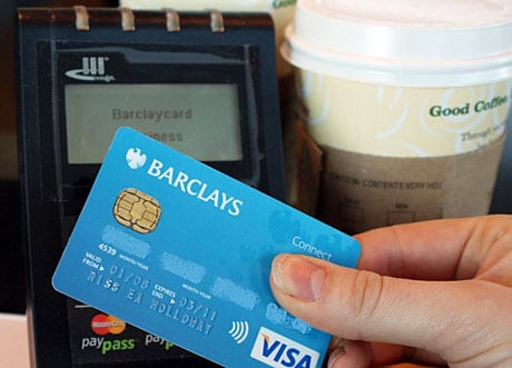 Barclays contactless debit card