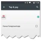 HSBC logo in Android Tap & pay settings
