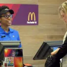McDonalds staff will randomly select customers to perform a "lovin' act" to pay for their meal