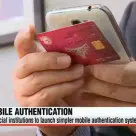 Accessing mobile banking with NFC authentication