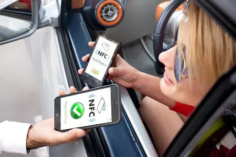 NXP concept car design by Rinspeed features NFC and UHF RFID tags
