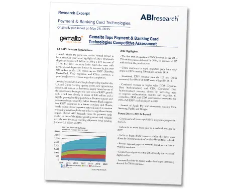 ABI Research's Payment & Banking Card Technologies report