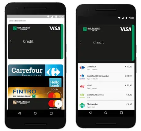 Android Pay in Belgium