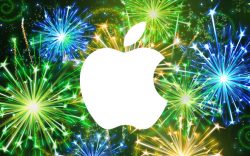 NFC World's Apple fireworks graphic