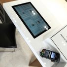 An NFC digital showroom station at Galeries Lafayette