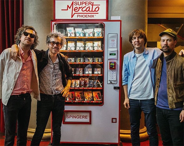 The French four-piece and their Super Mercato Phoenix vending machine