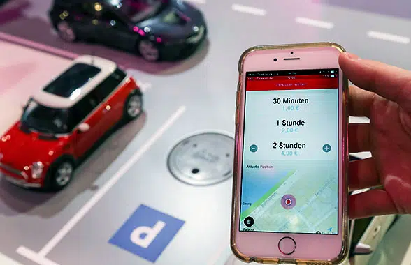  An app allows drivers to book and pay for parking spots in Bonn