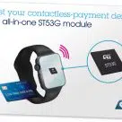 STMicroelectronics' ST53G secure module for wearables