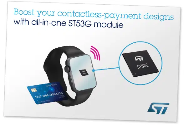 STMicroelectronics' ST53G secure module for wearables