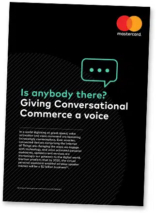 Covershot: Is anybody there? Giving Conversational Commerce a voice