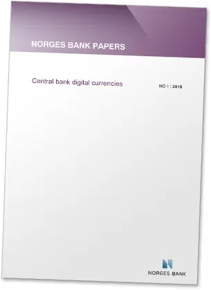 Covershot: 'Norges Bank Papers — Central Bank Digital Currencies' white paper