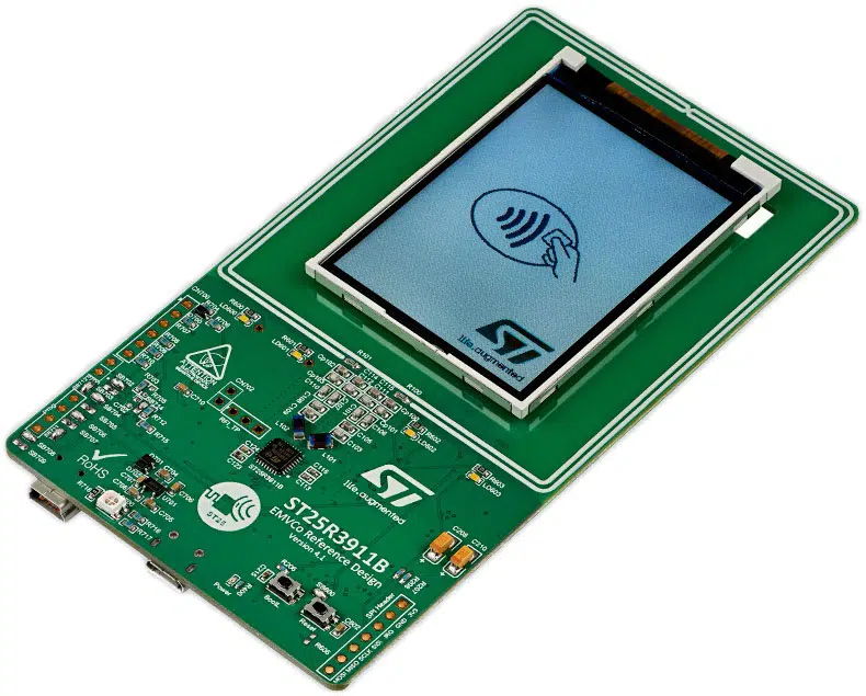 ST has 10 ST25R3911B-EMVCo reference design POS developer kits to give away