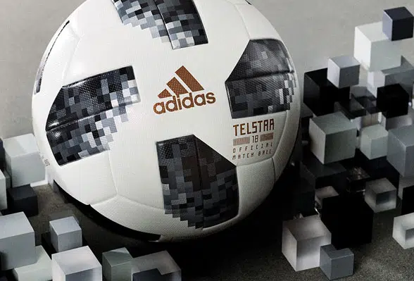 An official World Cup match ball from Adidas