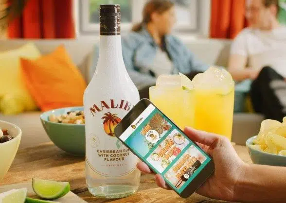 Malibu is using NFC tags on connected bottles