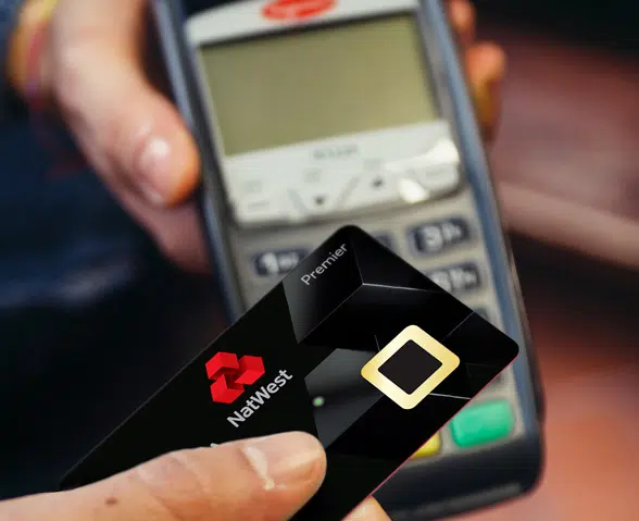 Natwest biometric fingerprint bankcard and reader