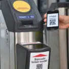 Mobile phone and smart ticketing reader