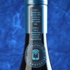 blue wine bottle