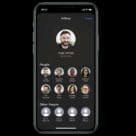 Apple iPhone 11 screen with headshots