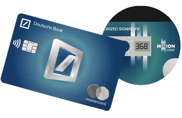 Deutsche Bank Calma Mastercard with dynamic CVV